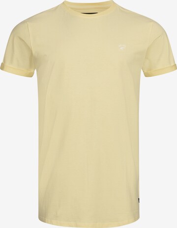 T-Shirt ' Kloge ' INDICODE JEANS en jaune : devant