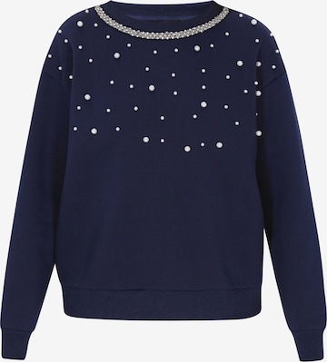 faina - Sudadera en azul: frente