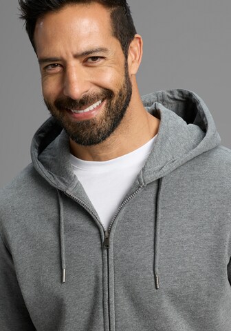 Man's World Zip-Up Hoodie in Grey