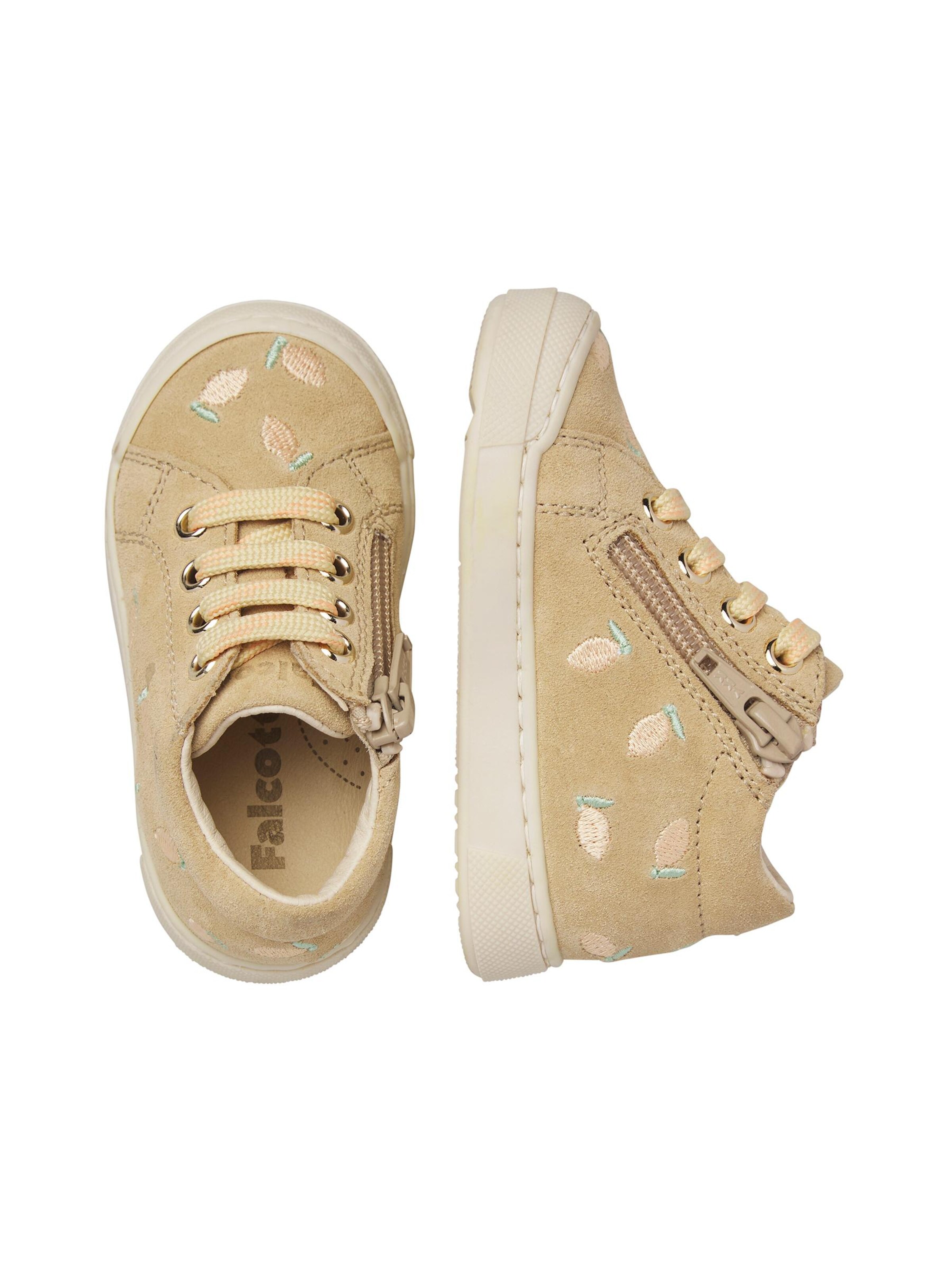 Falcotto Sneakers 'SNOPES EMBR.LEMONSODA ZIP' in Beige