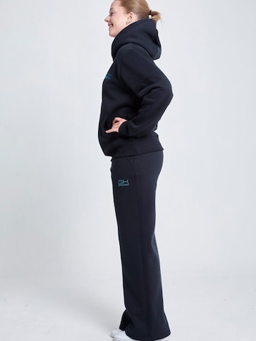 SPORTKIND Flared Workout Pants 'Sweatpants Baumwolle' in Black