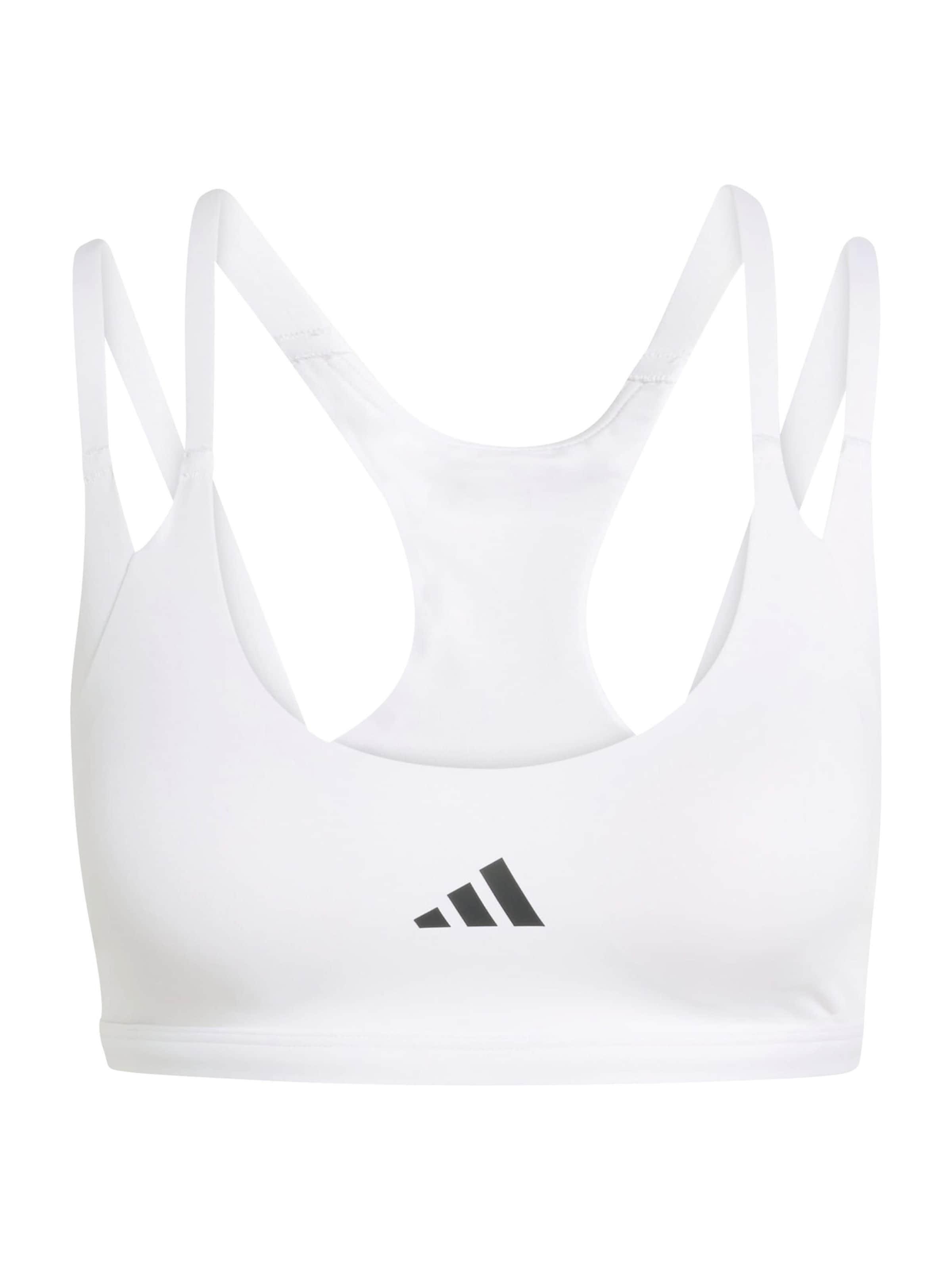 Bustier Soutien-gorge de sport ADIDAS PERFORMANCE en blanc : devant