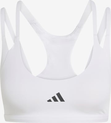 ADIDAS PERFORMANCE Bralette Sports bra in White: front
