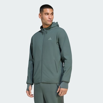 ADIDAS PERFORMANCE Sportjas 'D4T' in Groen: voorkant