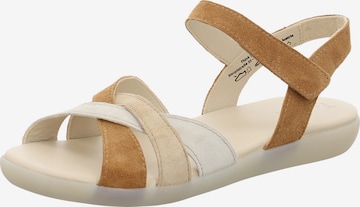 THINK! Riemensandale 'Nature sand' in Beige: Vorderseite