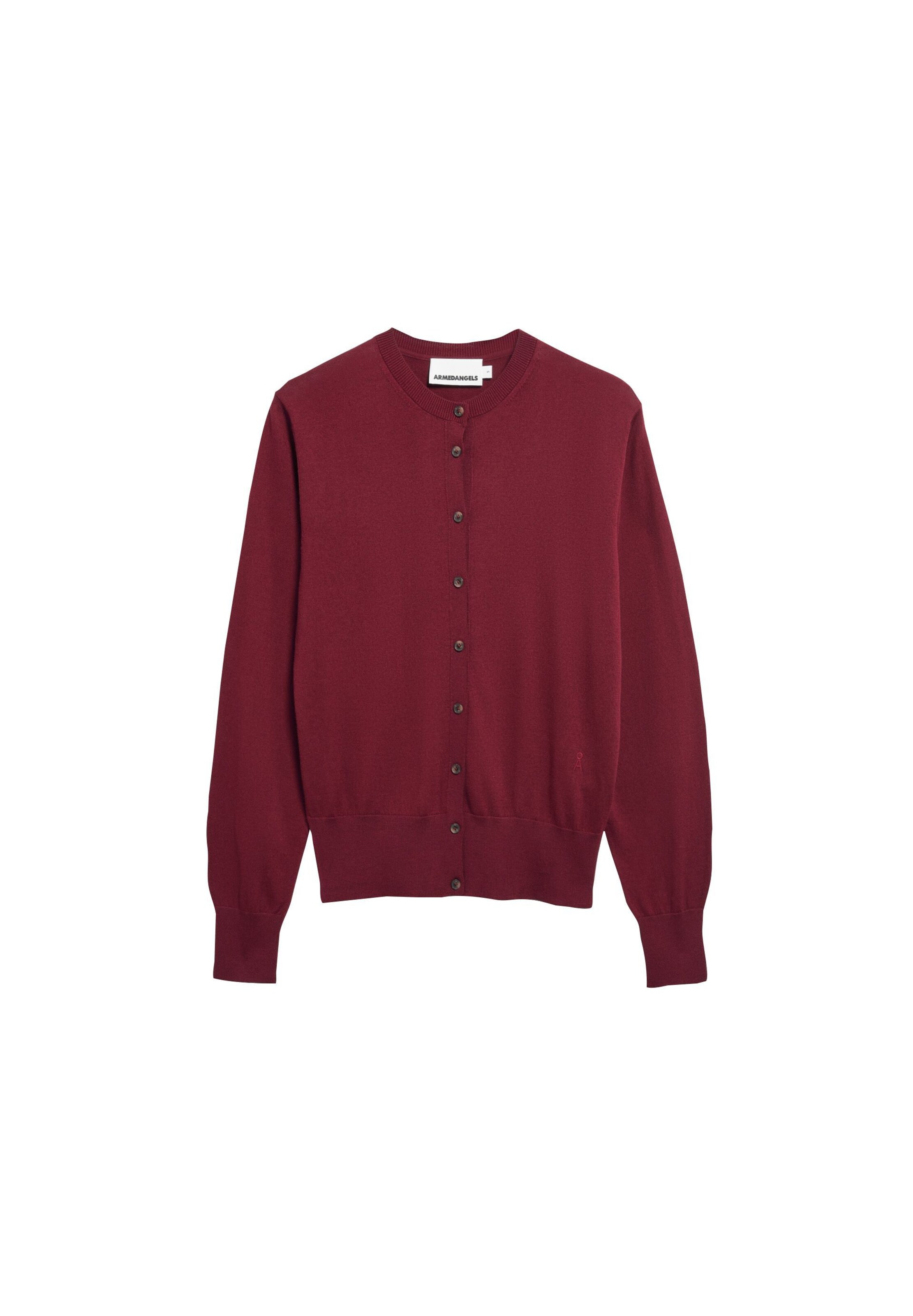 ARMEDANGELS Knit cardigan in Red: front