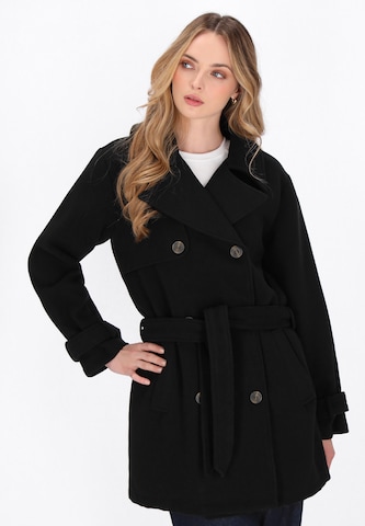 Manteau mi-saison DreiMaster Vintage en noir : devant