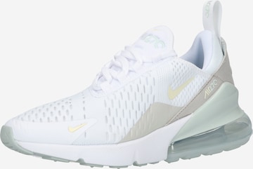 Baskets basses 'Air Max 270' Nike Sportswear en blanc : devant