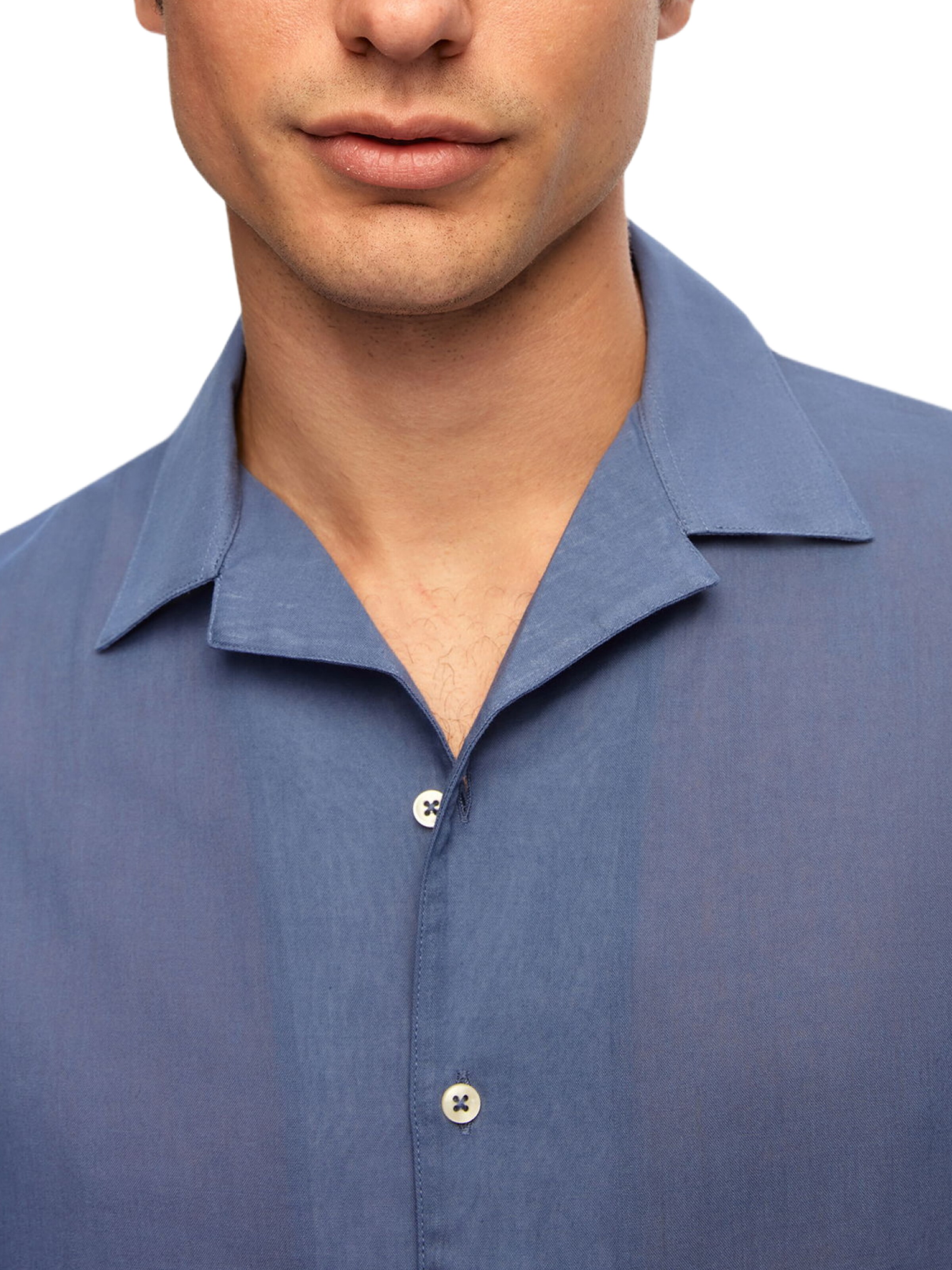 D’S Damat Regular fit Overhemd in Blauw
