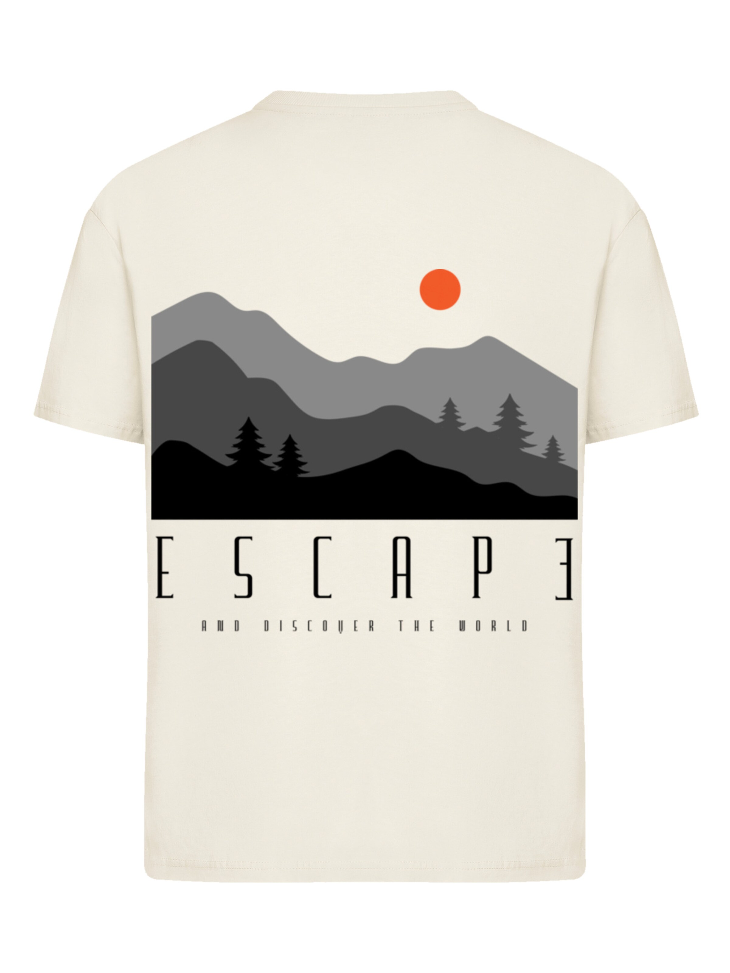 F4NT4STIC Shirt 'Escape Discover the World Forest Landscape' in Beige