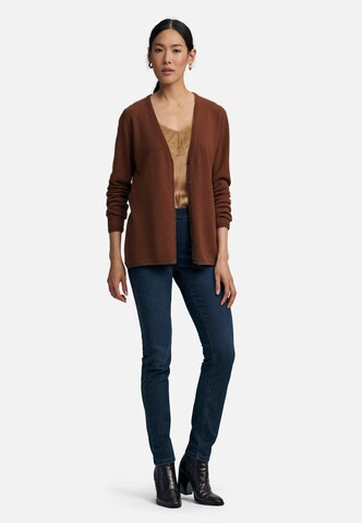 include Knit Cardigan in Brown: front