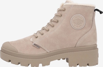 Bottines à lacets '98867' Palladium en beige