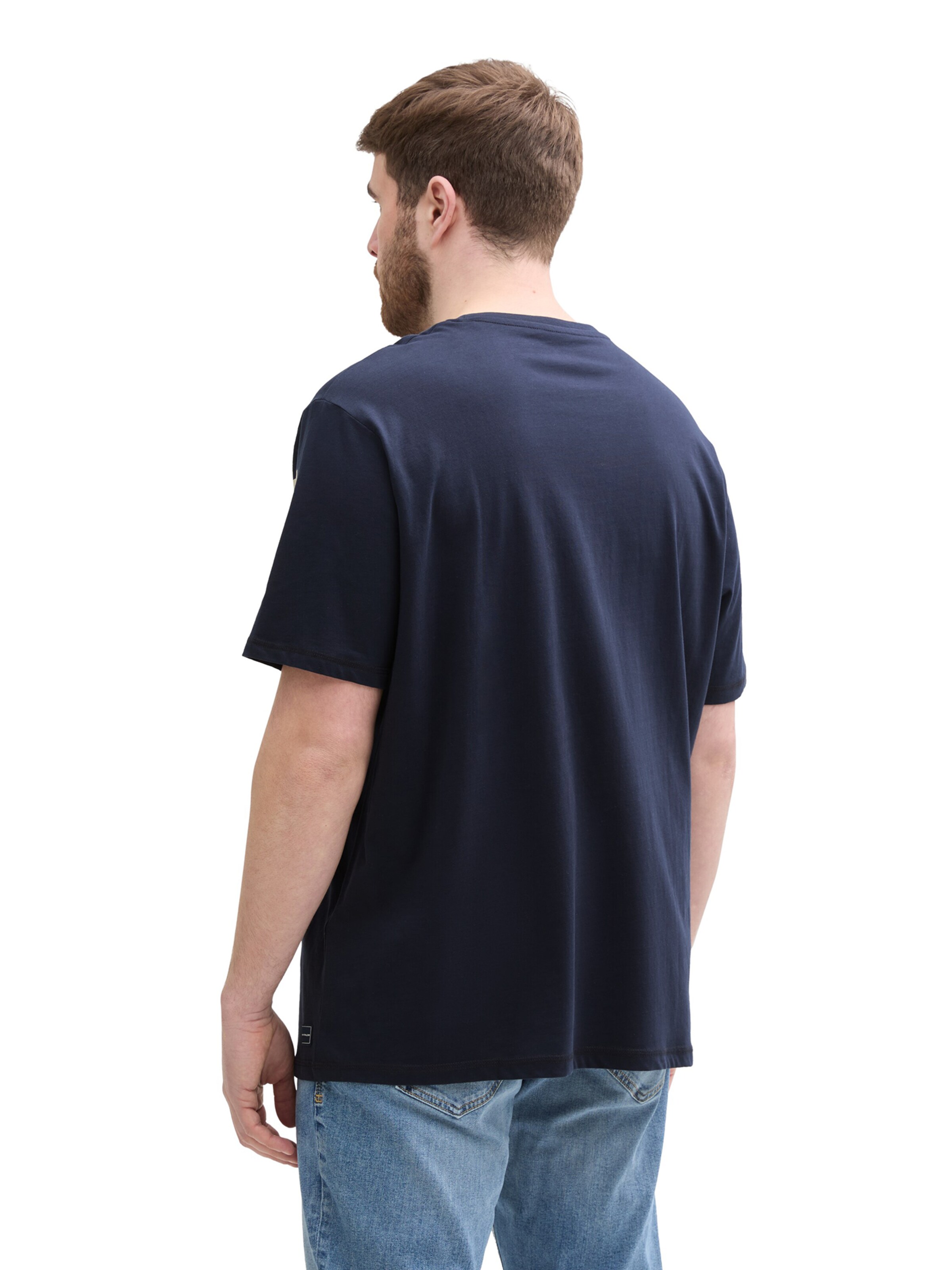 TOM TAILOR Men + Tričko - Modrá