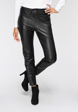 Coupe slim Pantalon MAC en noir