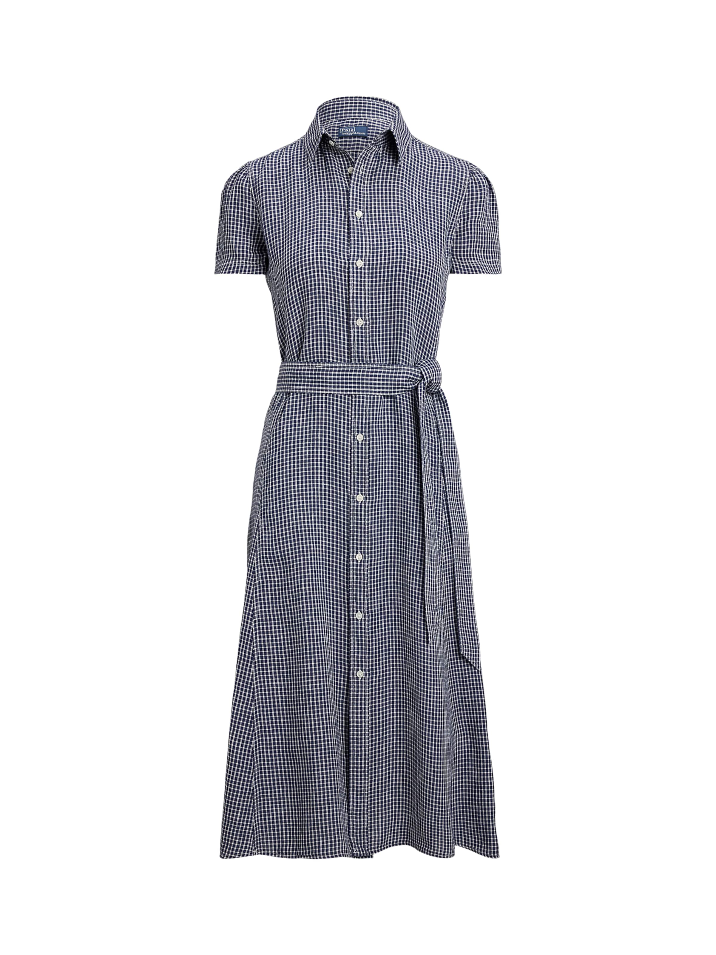 Rochie tip bluză de la Polo Ralph Lauren pe albastru: față