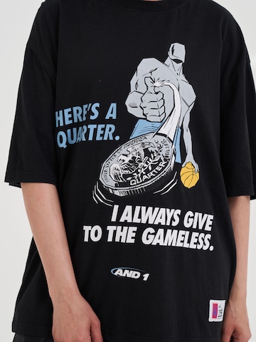 AND1 T-shirt 'Gameless Trash Talk' i svart