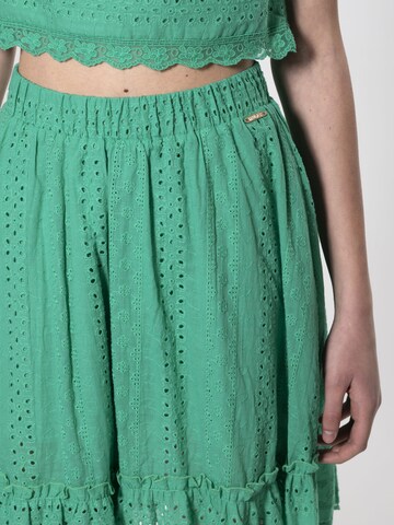Jupe 'Broderie' Influencer en vert