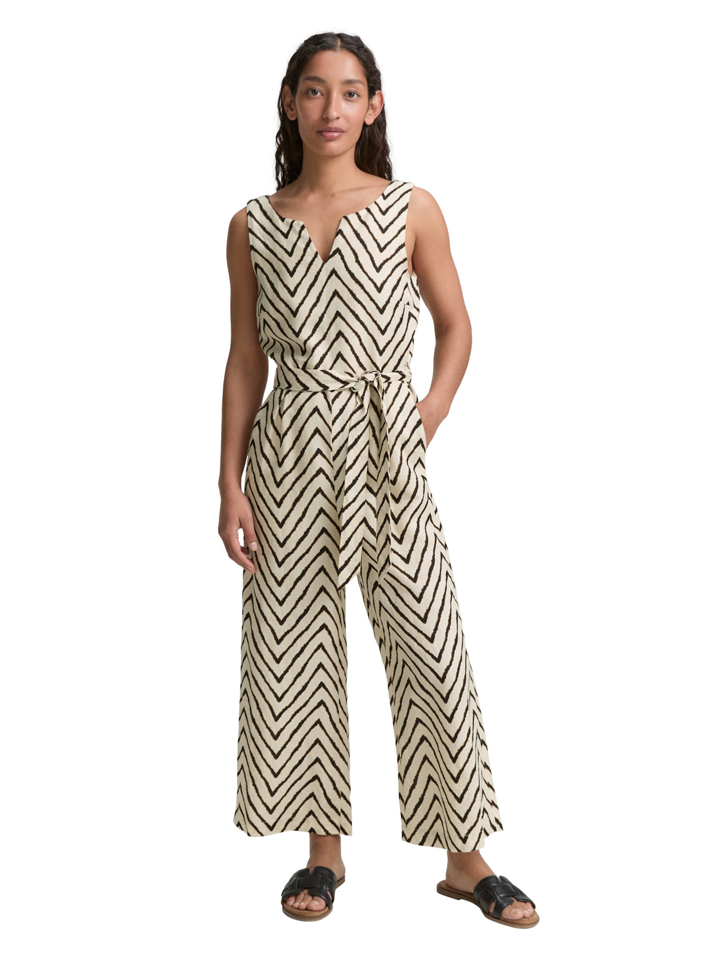 TOM TAILOR Overal – béžová: přední strana