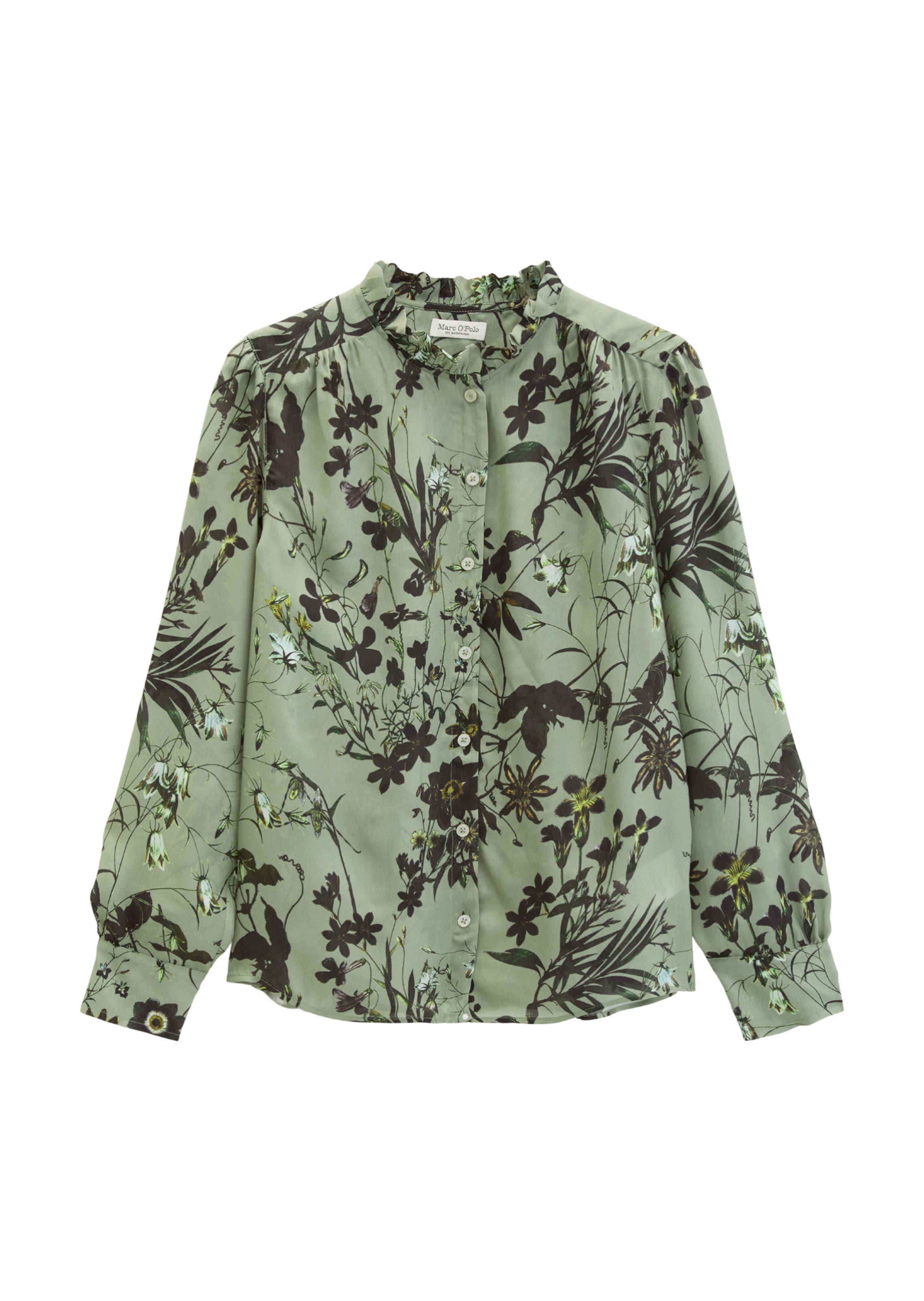 Marc O'Polo Bluse in Grün: Vorderseite