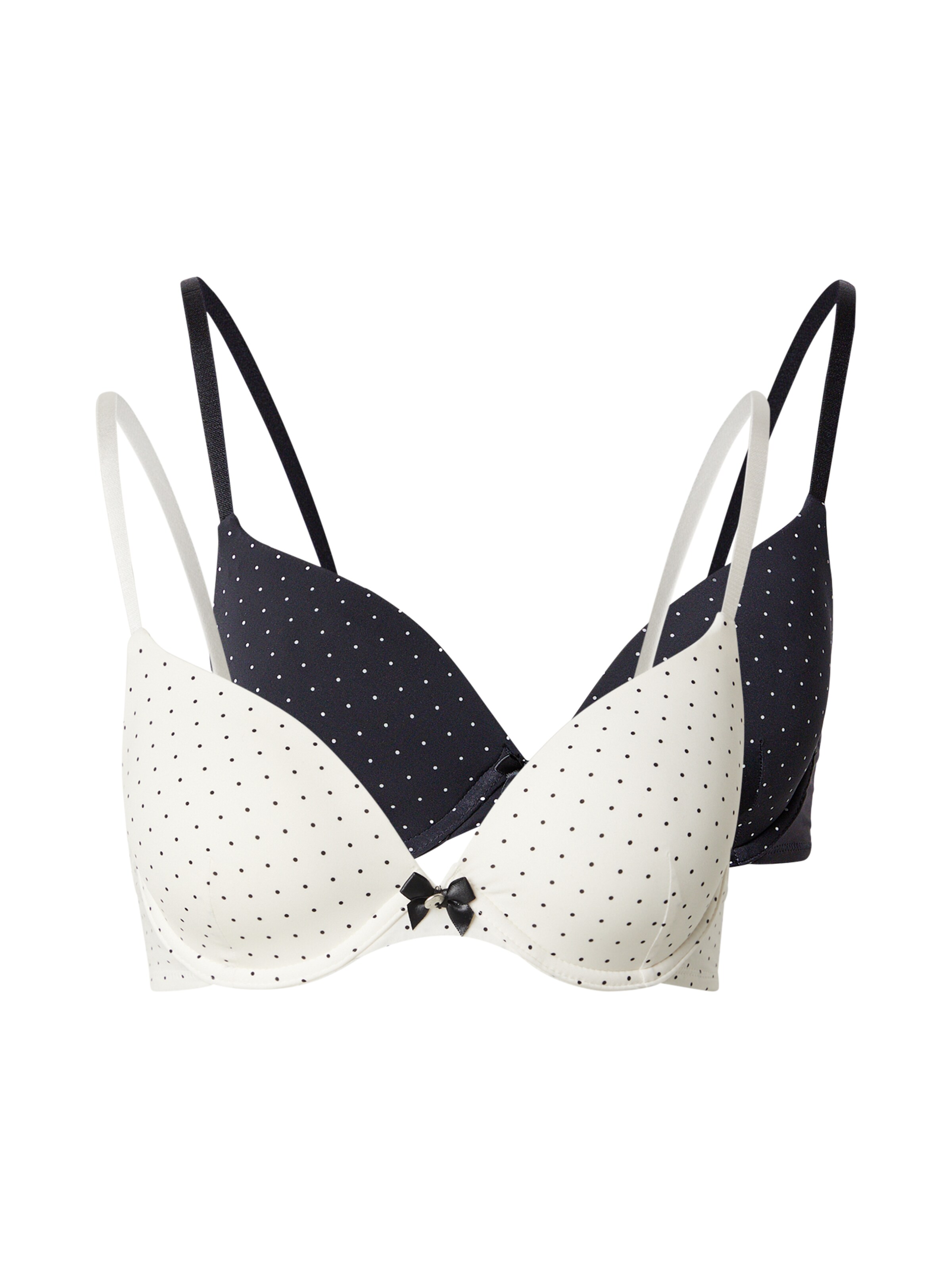 Hunkemöller T-Shirt Nedrček 'P&M' | črna barva: sprednja stran