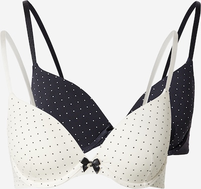 Hunkemöller Grudnjak 'P&M' veličine 70/E u crna / bijela, Pregled proizvoda