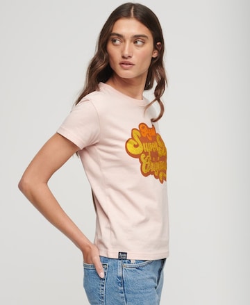 T-shirt Superdry en rose