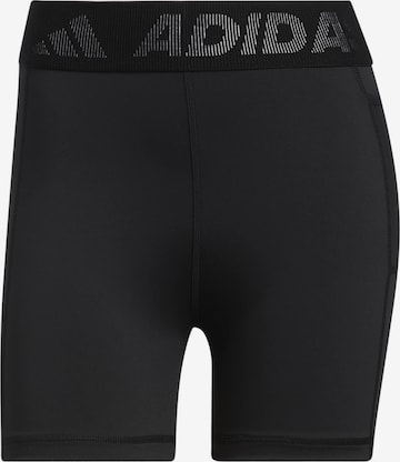 ADIDAS PERFORMANCE Slimfit Sportbroek 'adidas Techfit Badge Of Sport Short Tights' in Zwart: voorkant