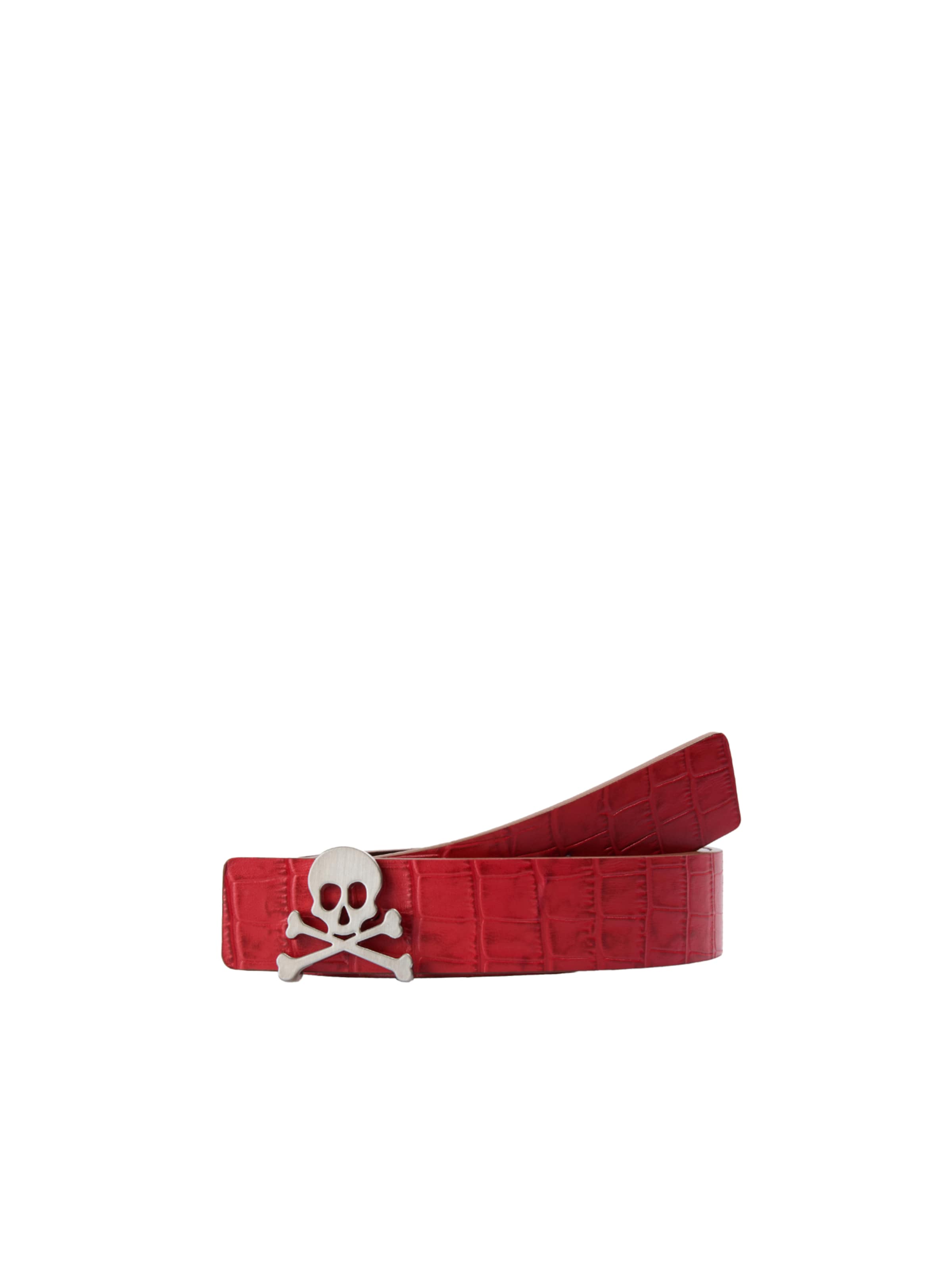 Scalpers Reversible Slim Ninon Belt ' ' in Rot: Vorderseite