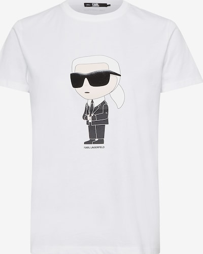 Karl Lagerfeld Shirts 'Ikonik 2.0' i creme / sort / offwhite, Produktvisning