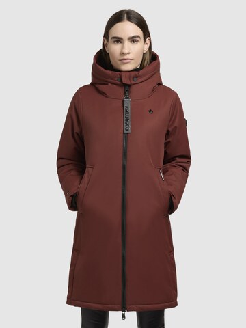 Manteau d’hiver 'Yaak3' khujo en rouge : devant