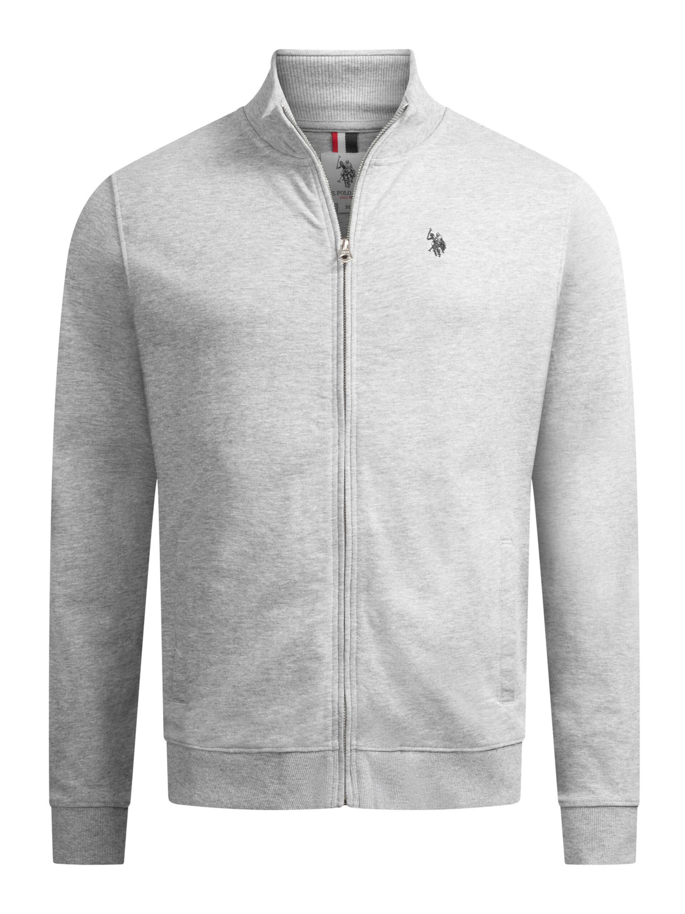 U.S. POLO ASSN. Zip-Up Hoodie in Light grey, Item view
