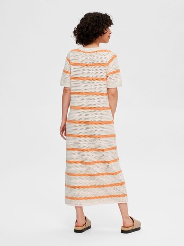 SELECTED FEMME Knitted dress in Beige