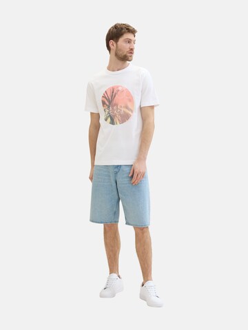 TOM TAILOR T-Shirt in Weiß