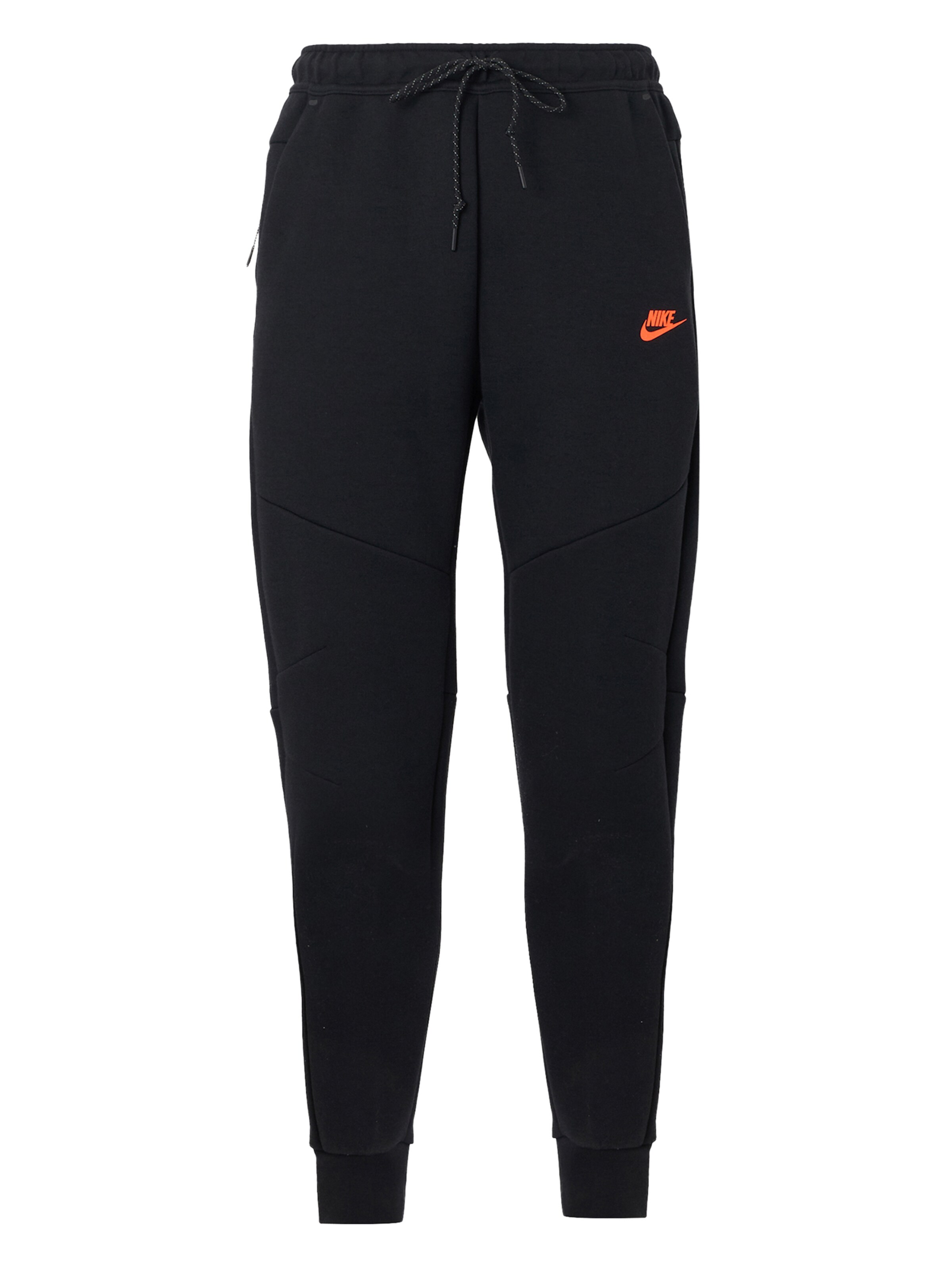 Nike Sportswear Broek 'Tech Fleece' in Zwart: voorkant