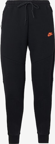 Nike Sportswear Broek 'Tech Fleece' in Zwart: voorkant