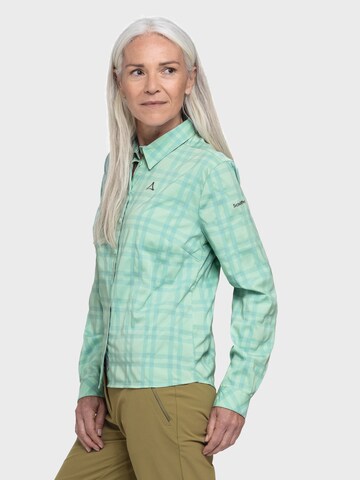 Schöffel Athletic button up shirt ' Hiking Blouse Style Dynkur WMS ' in Green