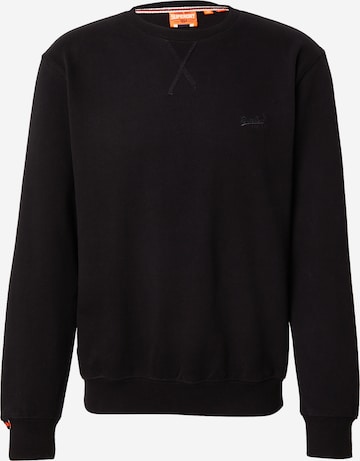 Felpa 'Essential' di Superdry in nero: frontale