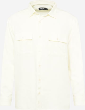 BURTON MENSWEAR LONDON Button Up Shirt in Beige: front