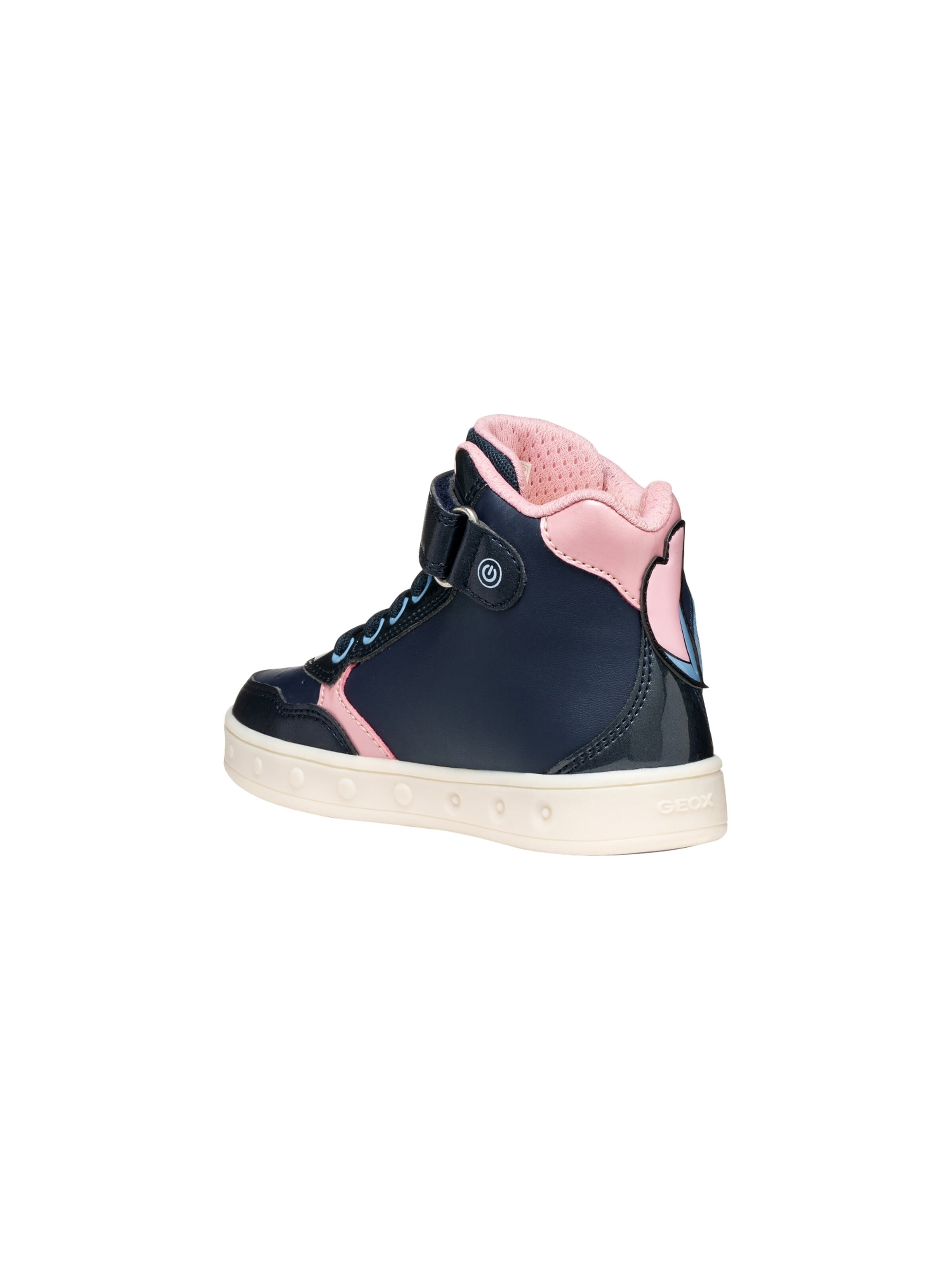 Baskets 'Hohe Sneaker mit Klettverschluss für Kinder „Skylin Girl“ von Synt.Lea+Pea' GEOX en bleu