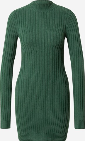 HOLLISTER Pletena obleka | zelena barva: sprednja stran