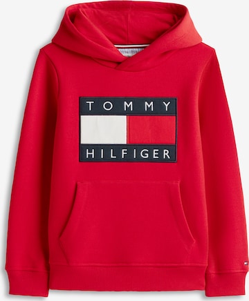 TOMMY HILFIGER Mikina 'HERITAGE' – červená: přední strana