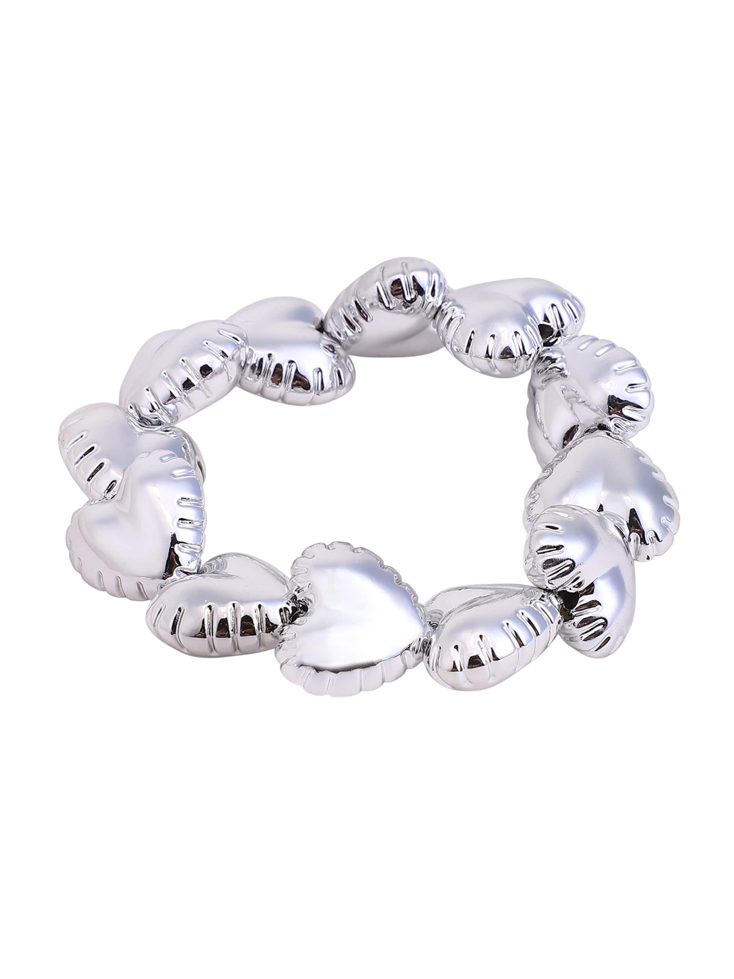 SOHI Karkötő 'Topsie' - ezüst: elől