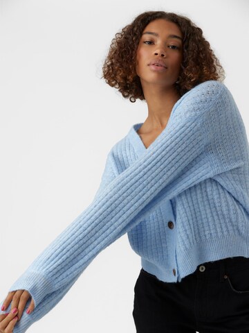 VERO MODA Knit Cardigan 'Elisa' in Blue