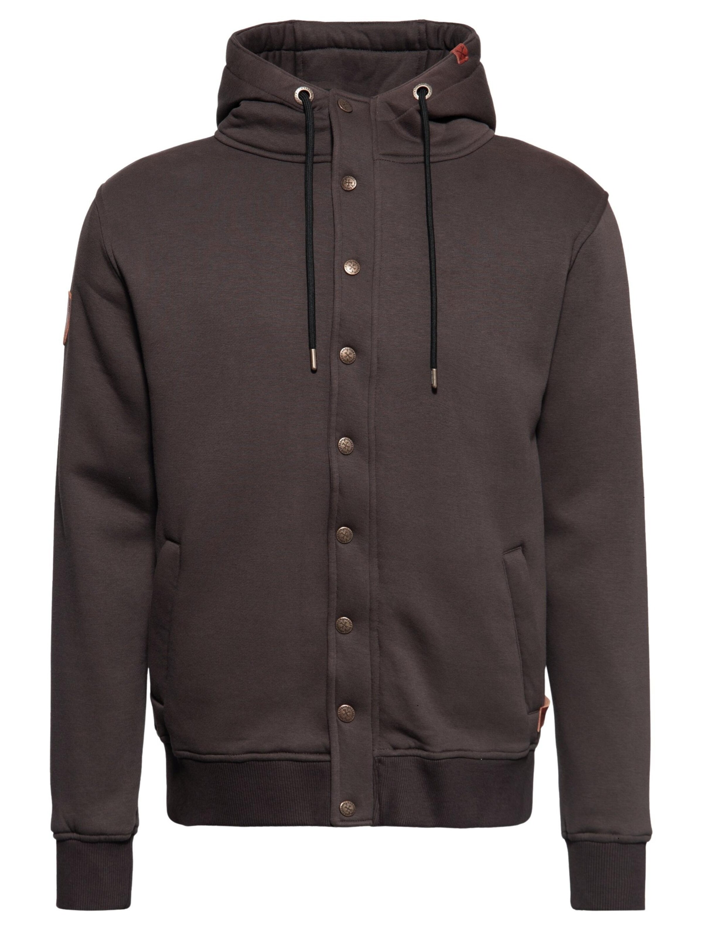 King Kerosin Zip-Up Hoodie 'K.K. Adventure Gear' in Brown, Item view