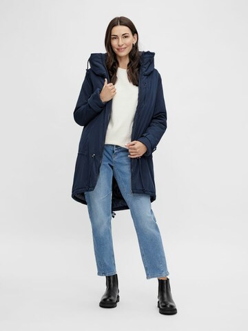 MAMALICIOUS Between-Seasons Parka 'Tikka' in Blue