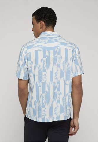 INDICODE JEANS - Regular Fit Camisa 'Blocks' em azul