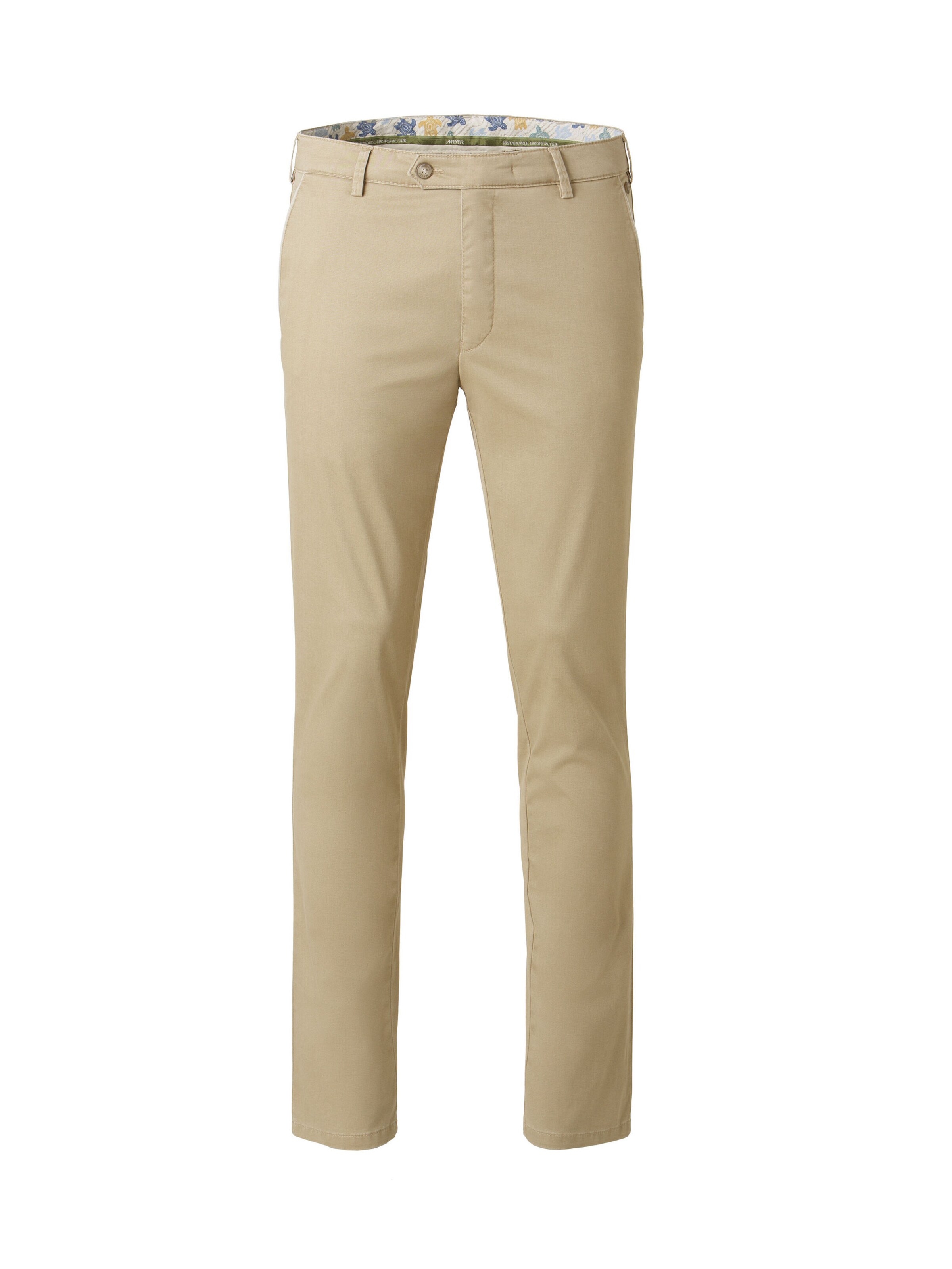 MEYER Chino trousers in Beige: front