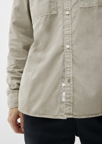 QS Regular fit Button Up Shirt in Grey