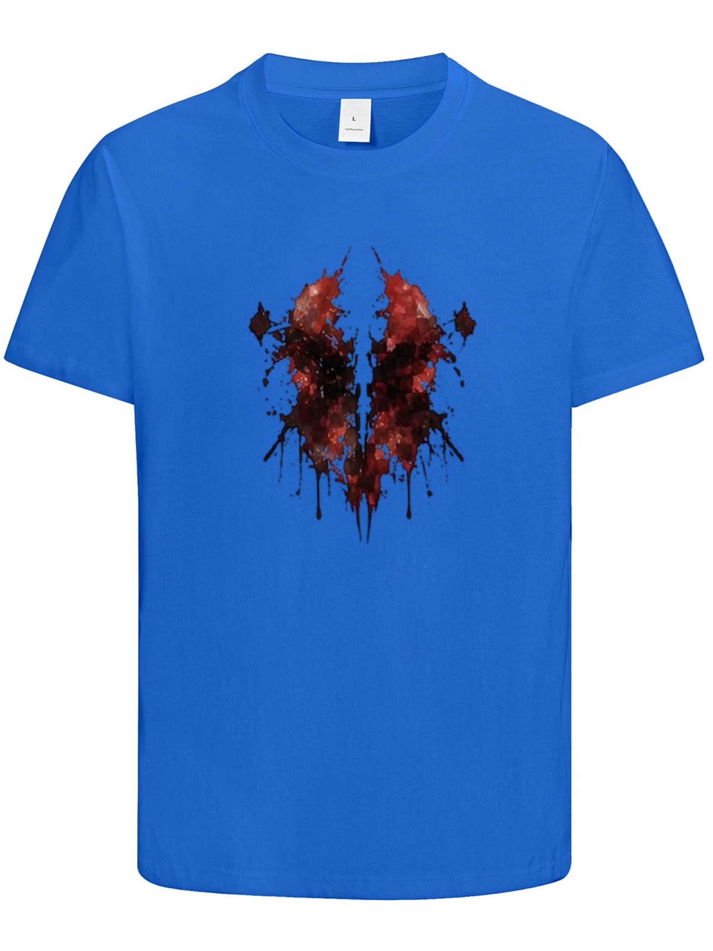 HUSKSWARE Shirt 'Grafik'‌‌‌‌‌‌‌ in Blau: Vorderseite