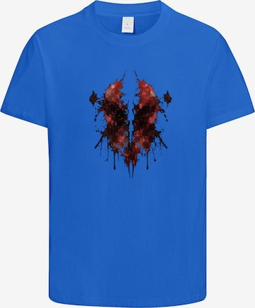 HUSKSWARE Shirt 'Grafik' in Blau: Vorderseite